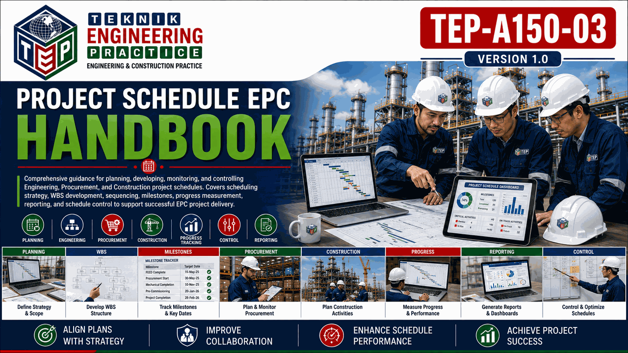 Thumbnail for TEP-A150-03 PROJECT SCHEDULE ENGINEERING PROCUREMENT AND CONSTRUCTION (EPC) HANDBOOK